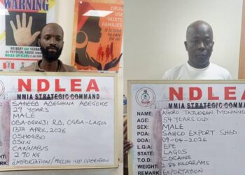 NDLEA intercepts UK-bound cocaine hidden in food flasks at Lagos airport 